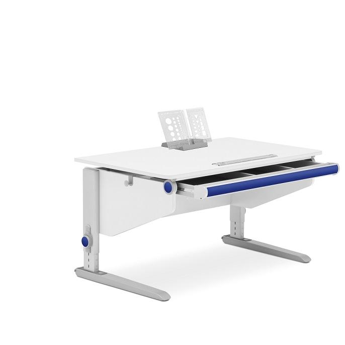 Moll Kinderschreibtisch Winner Classic Riesenschublade Weiss Blau Zubehoer